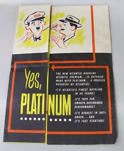Atlantic Platinum Gasoline Brochure 1954 54 Americana - Foto 1 di 1
