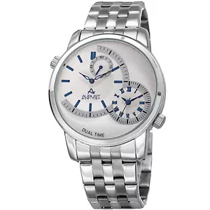 Reloj pulsera de acero para hombre August Steiner AS8210SSBU doble hora esfera de subsegundo - Imagen 1 de 1