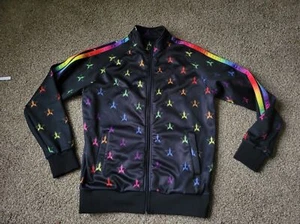 Jeffrey Star Cosmetic Rainbow Track Black Jacket - Picture 1 of 11