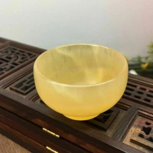 Antique Collection Jade Cup Chinese Kung Fu Tea Cup Home Office Decorate Craf - Picture 1 of 7