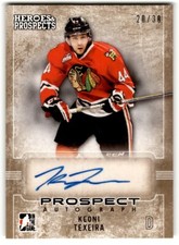 2014-15 In The Game Heroes & Prospects Gold Keoni Texeira Auto /30 #PA-KT1