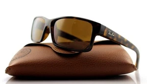 RARE New RAY-BAN Square Tortoise Havana Brown Active Sunglasses RB 4151 710 - Picture 1 of 11