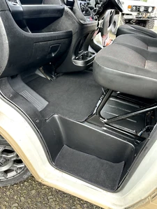 FIAT DUCATO MOTORHOME CAB MATS (WITH STEP MATS) 2007 - 2019 Black - Picture 1 of 6