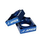 Apico Blue Chain Adjuster Axle Blocks Yamaha Yzf250 Yzf450 2002 - 2008 :Rab03