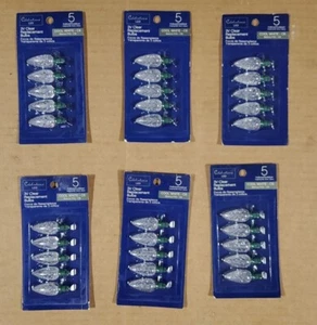 Celebrations REPLC LED C6 Bulb CW 5PK, 5 Count, White, 6 pack - Picture 1 of 1