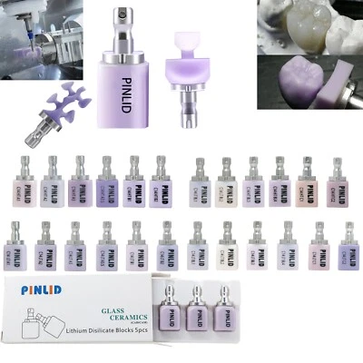 PINLIDE US C14 HT/LT Dental Emax CAD blocks Glass Ceramic Lithium Disilicate Block CEREC