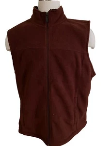 Outdoor Life Full Zip Vest Men's XL Polyester Windbreaker 2 Pocket - Rusty Color - Picture 1 of 9