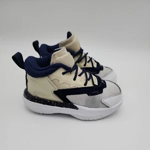 Air Jordan Nike Toddler Kids Baby Boys Zion 1 Sneakers Shoes White /Navy Sz 5C - Picture 1 of 10