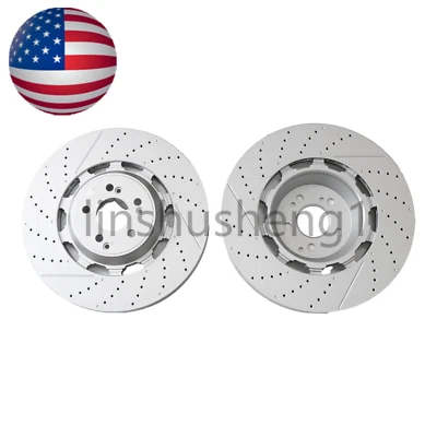 2X FOR Mercedes Benz W222 S63 S65 AMG 2014-2020 Front Brake Rotors A2224212612 Foto 1 de 4