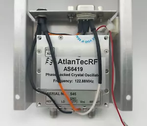 Atlan-Tec RF AS6419 Phase-Locked Crystal Oscillator 122.88MHz - Picture 1 of 5