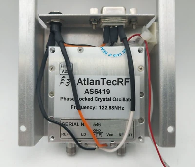 Atlan-Tec RF AS6419 Phase-Locked Crystal Oscillator 122.88MHz - Image 1 of 4