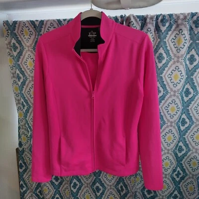 EP Pro Tour Tech Damas M Rosa Negro Cremallera Completa Sudadera Chaqueta B2 Foto 1 de 4