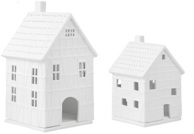 Räder Design Lichthaus Fachwerkhaus Porzellan weiß matt 2 Größen - Bild 1 von 2