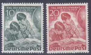 Berlín 80/81 ** Día del sello 1951, sin usar - Imagen 1 de 1