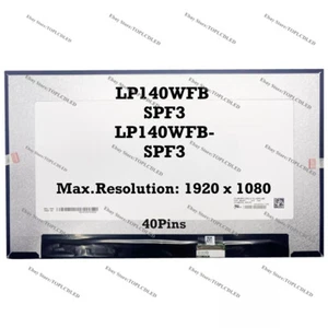 LP140WFB SPF3 LP140WFB-SPF3 14.0'' Laptop Touch Screen LCD Panel EDP 40Pins - Picture 1 of 1
