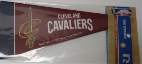 Cleveland Cavaliers Mini Pennants. 8 total in package. Felt. 4" x 9"   #382 Cover