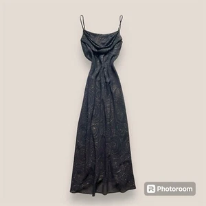 🥀♟️ Maxi Vestido Formal Cuello Capucha Capricho Brillo Y2K Vintage 8 Pequeño Mediano - Imagen 1 de 10