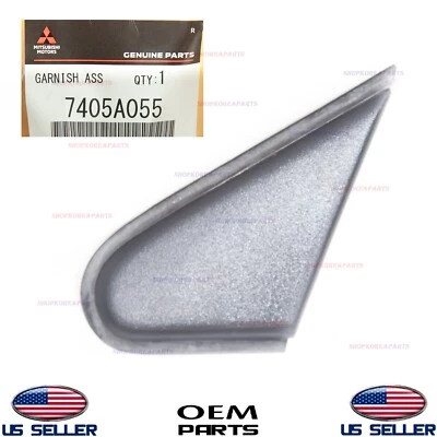 Genuine Fender Pillar Trim Molding Garnish LEFT Driver Side OEM Lancer 2008-2017 - Image 1 of 3