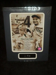 Placa de identificación y foto mate Iron Horse Lou Gehrig 11x14 lista para enmarcar A/43 - Imagen 1 de 1