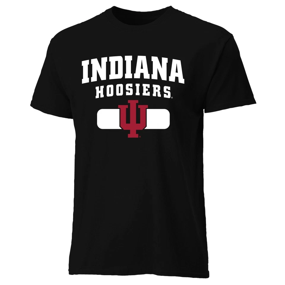 NCAA Indiana Hoosiers Short Sleeve Tee, Small, black - Image 1 of 1