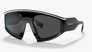Burberry  BE4353 300187 56 Brooke Black Shield Sunglasses - Picture 1 of 3