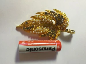 spilla foglia stregata originale comportamento positivo ed energia - Foto 1 di 2