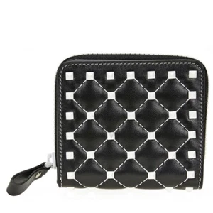 Valentino Garavani Black Leather Free Rockstud Spike Wallet NEW SOLD OUT!!! - Picture 1 of 8