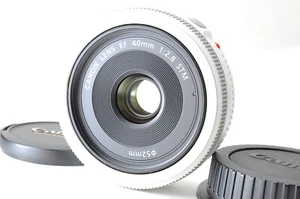 [Near Mint] Canon EF 40mm F/2.8 STM Pancake Lens White from Japan/H189 - Picture 1 of 12