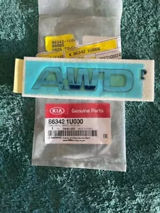 ⭐GENUINE⭐ AWD Chrome Emblem OEM 2011-2015 Kia Sorento 863421U000 - Picture 1 of 1
