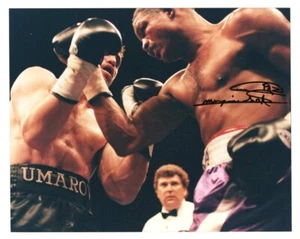 Merqui Sosa SELTENES signiertes 8 x 10 Foto bei seinem Sieg über Asluddin Umarov enthält Echtheitszertifikat - Bild 1 von 2