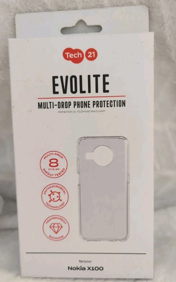 Evolite Multi-Drop Phone Protection Transparent Clear Case For Nokia X100 - Image 1 of 1