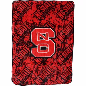 NC State Wolfpack College Covers 63 x 86 Soft Raschel Plush Throw Blanket - Picture 1 of 5