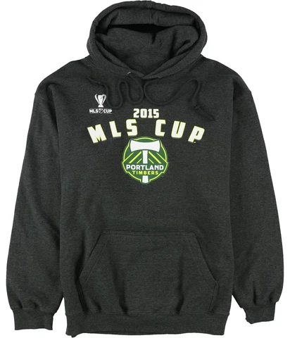 G-III Sports Womens Timbers MLS Cup 2015 Hoodie Sweatshirt, Grey, Large Cover