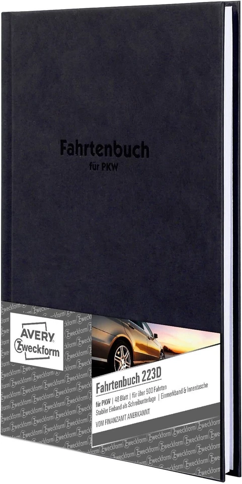 Avery ZWECKFORM 223D Hardcover Design A5 Fahrtenbuch PKW 223