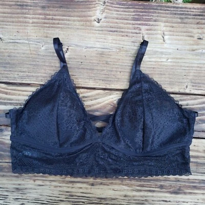 Bralette de encaje negro XOXO - talla L Foto 1 de 4