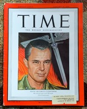 Time Magazine January 15 1945 Cover Ninth Air Force's Vandenberg War WWII Hitler