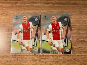 2020-21 Topps Finest UCL Kenneth Taylor lote de 2 tarjetas de novato #51 Ajax - Imagen 1 de 2