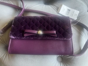 Beautiful Plumb Velvet Nine West Bag Crossbody-NWT - Picture 1 of 8