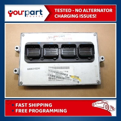 2011 RAM 1500 4.7L AT ECU ECM PCM ENGINE CONTROL COMPUTER 68063102AI TESTED - Image 1 of 4