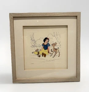 Gerahmte Disney Treasures "Schneewittchen" Radierung Gerahmt/Glas Echtheitszertifikat & Box 1994 Neu - Bild 1 von 11