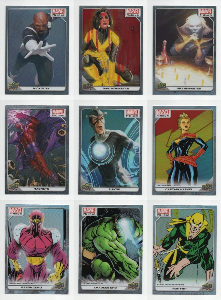 2022 Upper Deck Marvel Platinum Rainbow Parallel Choose Your Card/s - Image 1 of 1