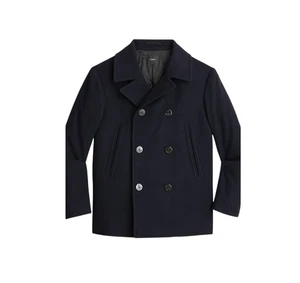 NWT JCrew Dock Icon PeaCoat Jacket Mens Small Navy Blue Wool Primaloft BT825 NEW - Picture 1 of 13
