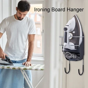 Secure Wall-mounted Ironing Board Bracket Wall Mount Holder Heavy Duty - Picture 1 of 12