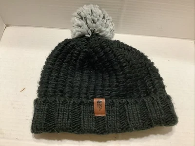 THE NORTH FACE Mujer Acogedor Gorro Grueso POM Puño Tejido, Negro/Gris Foto 1 de 4