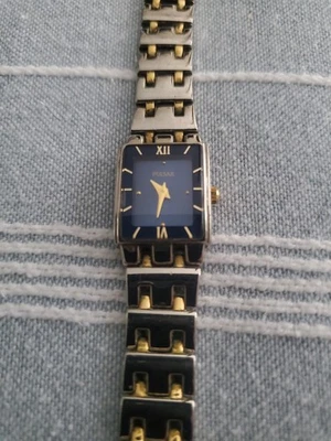 Pulsar Watch Women 16mm Silver Gold Tone 1N00-X029 Blue Dial 7" - Image 1 of 4