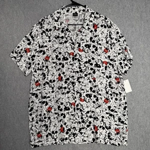 Camisa con botones de Mickey Mouse de Disney talla grande con estampado de Mickey Mouse - Imagen 1 de 5