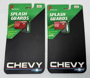 Vintage Plasticolor Splash Guards Chevrolet "Chevy Emblem" 8"x15" NOS - Picture 1 of 8