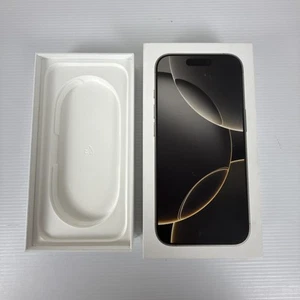 Apple iPhone 16 Pro BOX ONLY Natural Titanium 256gb Model A3293 - Picture 1 of 5