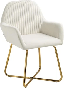Armchair Accent Tub Chair Velvet Feel Upholstery Living Room Bedroom - Picture 1 of 9