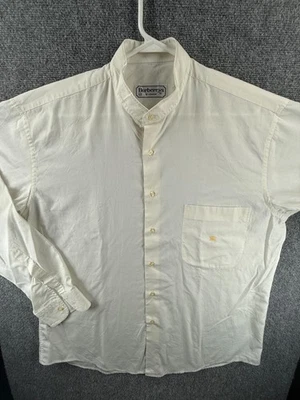 Camisa Burberry Formal 43 London Band Marfil Sólida Manga Larga Para Hombre Bolsillo Adulto Foto 1 de 4